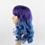 cheap Synthetic Trendy Wigs-Synthetic Wig Body Wave Body Wave Wig Long New Purple Synthetic Hair Women&#039;s Ombre Hair Purple