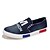 voordelige Hereninstappers &amp; loafers-Heren Schoenen Canvas Denim Lente Zomer Herfst Loafers &amp; Slip-Ons Wandelen Voor Causaal Donkerblauw Blauw