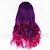 Χαμηλού Κόστους Peruca para Fantasia-Synthetic Wig Cosplay Wig Wavy Wavy Wig Medium Length Purple Synthetic Hair Women&#039;s Ombre Hair Middle Part Purple StrongBeauty