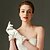 cheap Party Gloves-Elastic Satin Wrist Length Glove Bridal Gloves With Bow