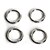 halpa Helmet ja korujen valmistus-Hole Size 16mm Rodium 5 Pcs Korut