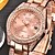 levne Módní hodinky-Dámské Luxusní hodinky Náramkové hodinky Analogové Křemenný dámy Kalendář Imitace diamantu / Jeden rok / Nerez / Nerez