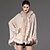 cheap Faux Fur Wraps-Long Sleeve Capes Faux Fur Casual Women&#039;s Wrap With Feathers / Fur