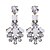 cheap Earrings-Women&#039;s Crystal Drop Earrings - Crystal, Resin Flower Fashion White For Wedding Party Daily