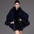 cheap Faux Fur Wraps-Long Sleeve Capes Faux Fur Casual Women&#039;s Wrap With Feathers / Fur