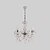 cheap Candle-Style Design-5-Light 45 cm Candle Style Chandelier Acrylic Candle-style Chrome Traditional / Classic 110-120V 220-240V