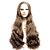 billige Syntetiske Lace-parykker-Syntetiske parykker Bølget Brun Blonde Front Cosplay Paryk Syntetisk hår
