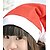 billige Julepynt-1 stk vanlig rød voksen nisse lue julenissen unisex cap for karneval kjole