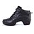 cheap Dance Sneakers-Women&#039;s Dance Sneakers Synthetic Sneaker Lace-up Chunky Heel Non Customizable Dance Shoes Black / Practice