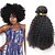 billige Ombre-weaves-3 Bundler Brasiliansk hår Afro Kinky Curly Jomfruhår Menneskehår, Bølget 8-20 inch Menneskehår Vævninger Menneskehår Extensions / 10A / Kinky Krøller