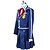 economico Costumi anime-Ispirato da Sword Art Online Asuna Yuuki Anime Costumi Cosplay Abiti Cosplay Collage Manica lunga Cappotto / Camicia / Gonna Per Per donna