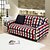voordelige Sofadoek-rood geruite multifunctionele all-inclusive full sofa te dekken hoes stretchstof elastisch effen kleur bank case