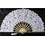 cheap Fans &amp; Parasols-Noble Graceful Cotton Flower Edge Fan