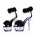 cheap Women&#039;s Sandals-Women&#039;s Sandals Furry Feather Plus Size Handmade Wedding Party &amp; Evening Club Solid Colored Stripper Heels High Heel Sandals Summer Feather Platform Stiletto Heel Open Toe Sexy Sweet Patent Leather