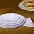 abordables Accessoires de pâtisserie-100pcs 6.5inch dentelle ronde papier gâteau napperon artisanat décoration de mariage dia 16.5 cm