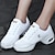 preiswerte Tanz-Sneaker-Damen Schuhe für modern Dance Sneaker Niedriger Heel Kunststoff Schnürsenkel Weiß / Schwarz / Rot