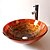 Недорогие Раковины-чаши-умывальник для ванной / смеситель для ванной / монтажное кольцо для ванной Современный - Закаленное стекло Круглый Vessel Sink