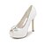 billige Højhælede sko til kvinder-Sandaler-SatinSort Blå Rosa Lilla Rød Elfenbensfarvet Hvid Sølv Guld Champagne-Bryllup Formelt Fest/aften-Stilethæl