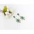 cheap Earrings-Women&#039;s Stud Earrings Fashion Earrings Jewelry Green For Wedding