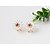 preiswerte Ohrringe-Damen Ohrstecker Blume Modisch Ohrringe Schmuck Weiß Für Hochzeit