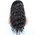 baratos Perucas de cabelo humano-Cabelo Humano Renda Frontal sem Cola Frente de Malha Peruca estilo Cabelo Brasileiro Onda de Água Natureza negra Peruca 130% Densidade do Cabelo com o cabelo do bebê Riscas Naturais Peruca Afro