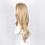 ieftine Peruci Costum-perucă sintetică ondulată perucă ondulată blond lung păr sintetic blond femei