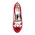 billige Højhælede sko til kvinder-Sandaler-SatinSort Blå Rosa Lilla Rød Elfenbensfarvet Hvid Sølv Guld Champagne-Bryllup Formelt Fest/aften-Stilethæl