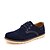 levne Pánské oxfordky-Pánské Suede Shoes PU Jaro / Podzim Pohodlné Oxfordské Burgundská fialová / Modrá / Hnědá