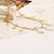 voordelige Religieuze Sieraden-Dames Enkelring  Tupsu Europees Eenvoudige Stijl Modieus Verguld Enkelring  Sieraden Gouden Voor Kerstcadeaus Feest Dagelijks Causaal