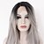 cheap Synthetic Wigs-Synthetic Lace Front Wig Natural Wave Loose Wave Middle Part Lace Front Wig Long Grey Synthetic Hair Women&#039;s Ombre Hair Dark Roots Natural Hairline Gray