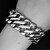 voordelige Armband-Heren Dames Armbanden met ketting en sluiting Gepersonaliseerde Punk Modieus Titanium Staal Armband sieraden Zilver Voor Dagelijks Causaal