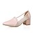 cheap Women&#039;s Heels-Women&#039;s Kitten Heels Soft Material Solid Pull On Pointed Closed Toe Pumps-Shoes