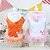 cheap Dog Clothes-Dog Dress Puppy Clothes Solid Colored Casual / Daily Winter Dog Clothes Puppy Clothes Dog Outfits White Orange Costume for Girl and Boy Dog Chiffon Cotton XS S M L XL