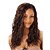 halpa Synteettiset trendikkäät peruukit-Synteettiset peruukit Kihara Kihara Peruukki Keskikokoinen Pitkä Ruskea Synteettiset hiukset Naisten Afro-amerikkalainen peruukki