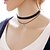 cheap Necklaces-Women&#039;s Choker Necklace Pendant Necklace Tattoo Choker Star Ladies Tattoo Style Basic Double-layer Flannel Toison Alloy Black Necklace Jewelry For Party Daily Casual