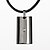 abordables Bijoux Religieux-Homme Forme Luxe Soirée Travail Décontracté Mode Style Simple Pendentif de collier Cuir Acier au titane Imitation Diamant Pendentif de