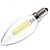 billige Lyspærer-1pc 2 W 180 lm E14 LED-glødepærer C35 2 LED perler COB Mulighet for demping / Dekorativ Varm hvit / Kjølig hvit 220-240 V / 1 stk. / RoHs