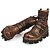 cheap Men&#039;s Boots-Men&#039;s Nappa Leather Spring / Fall / Winter Fashion Boots Boots Flat Heel 20.32-25.4 cm / 45.72-50.8 cm / Booties / Ankle Boots Lace-up Black / Brown / Party &amp; Evening / Party &amp; Evening