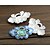 billige Mode Halskæde-DIY smykker blå blomst stil kobber charme