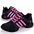 voordelige Danssneakers-Dames Moderne dansschoenen Sneaker Lage hak Synthetisch Veters Wit / Zwart / Fuchsia