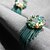 tanie Kolczyki-Frędzle Stop Flower Shape Green Biżuteria Na Codzienny 1 para