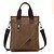 cheap Briefcases-Men Bags Canvas Tote for Casual Black Coffee Army Green Khaki