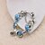 cheap Bracelets-Navy Blue Strand Bracelet with Pendant Charm Bracelet(S:18,M:19,L:20cm)