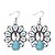 cheap Earrings-Women&#039;s Girls&#039; Turquoise Animal Peacock Ladies Bohemian Vintage western style Silver Plated Imitation Diamond Earrings Jewelry Blue For Party Casual Daily