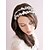 baratos Capacete de Casamento-Strass Liga Tiaras Headbands Flores Grinaldas 1 Casamento Ocasião Especial Capacete