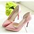 baratos Sapatos de Salto Alto de mulher-Feminino Saltos Courino Primavera Verão Outono Casual Salto Agulha Branco Preto Prata Rosa claro 7,5 a 9,5 cm