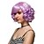 お買い得  トレンドの合成ウィッグ-人工毛ウィッグ カール スタイル キャップレス かつら パープル 合成 女性用 かつら ショート キャップレスウィッグ