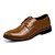 billige Oxfordsko til herrer-Herre-PU-Flat hæl-Komfort formell Sko-Oxfords-Fritid-Svart Brun