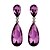cheap Earrings-Fine Jewelry Korean Fashion Charms Purple Crystal Earring