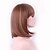 baratos Perucas Sintéticas sem Touca-Perucas sintéticas Ondulado Natural Ondulado Natural Corte Bob Peruca Morango loura / Medium Auburn Cabelo Sintético Mulheres Marrom